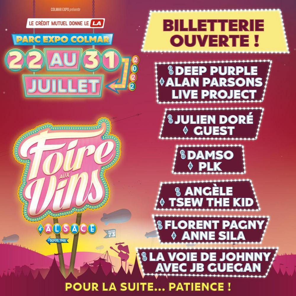 FOIRE AUX VINS D’ALSACE – COLMAR FOIRE AUX VINS D’ALSACE – COLMAR